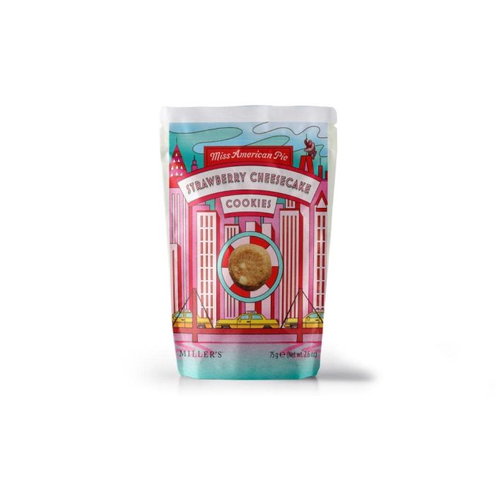 Miller's Miss American Pie Strawberry Cheesecake [WHOLE CASE] by Artisan Biscuits - The Pop Up Deli