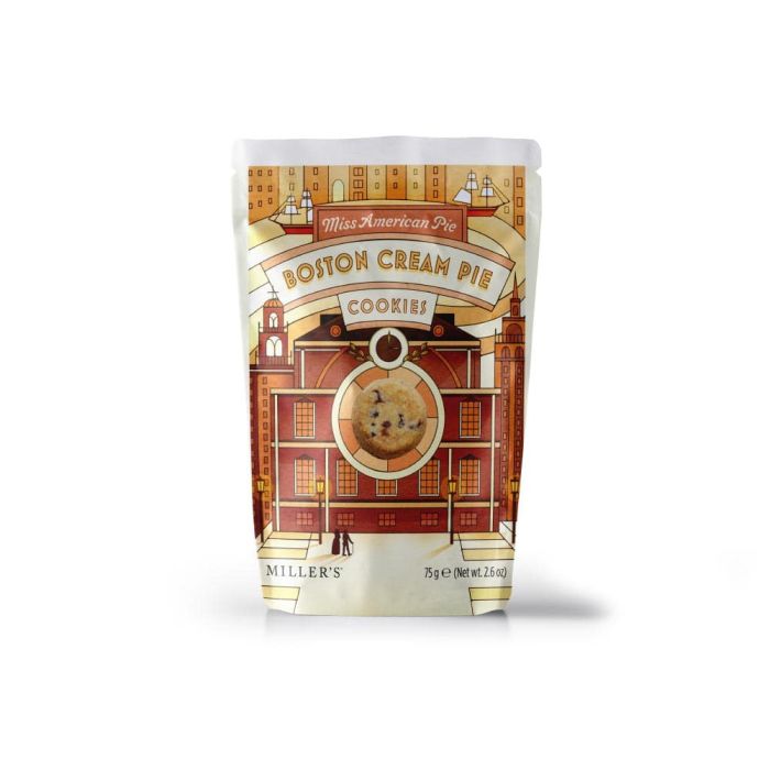Miller's Miss American Pie Boston Cream Pie [WHOLE CASE] by Artisan Biscuits - The Pop Up Deli