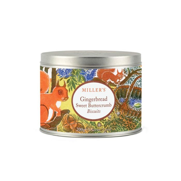 Miller's Gingerbread Sweet Buttercrumb Biscuit Tin [WHOLE CASE]