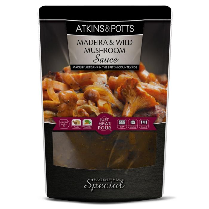 Atkins and Potts Madeira and Wild Mushroom Finishing Sauce [WHOLE CASE] by Atkins & Potts - The Pop Up Deli
