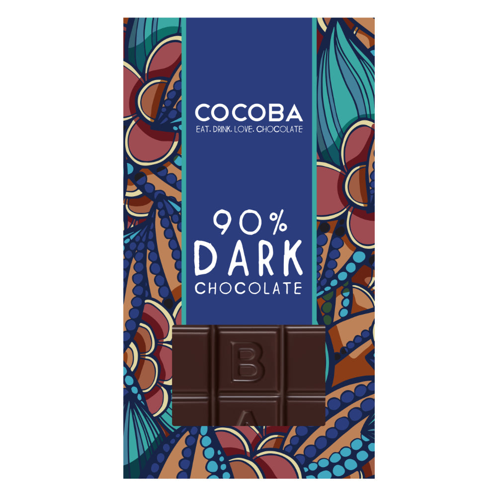 Cocoba 90% Dark Chocolate Bar (100g)