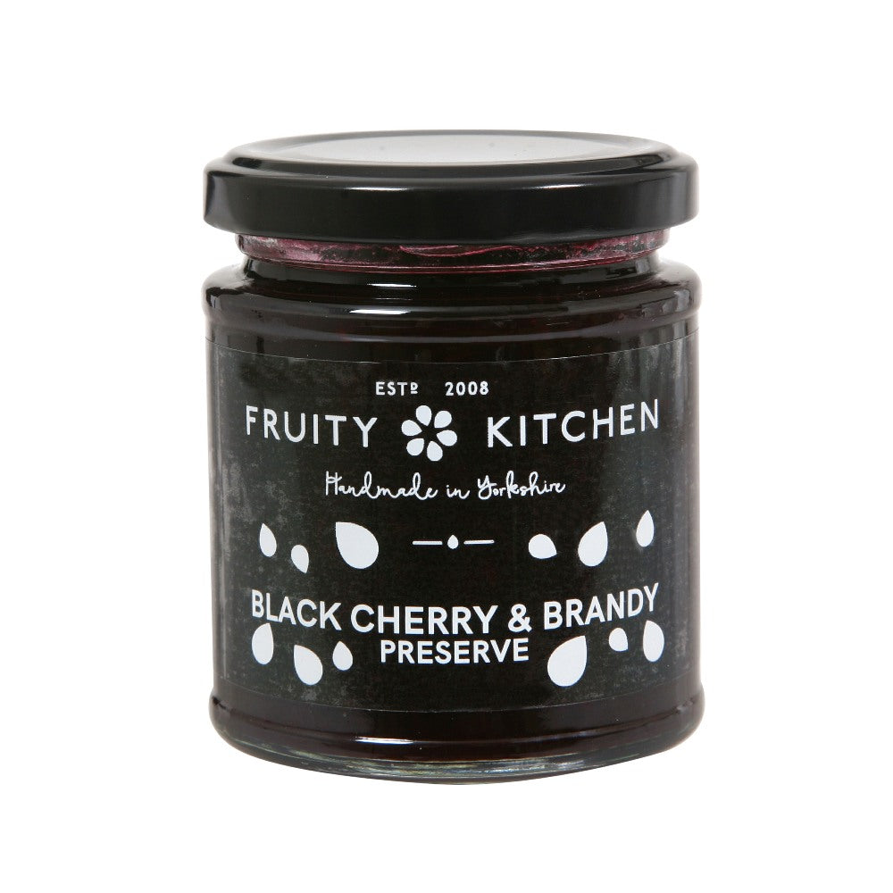 Fruity Kitchen Black Cherry & Brandy Preserve (227g)