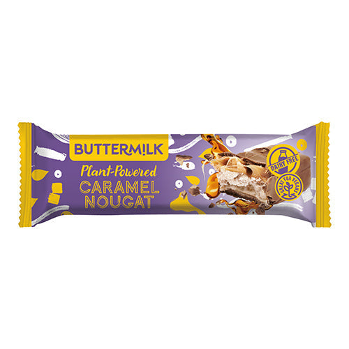 Buttermilk Plant Powered Caramel Nougat Snack Bar 50g [WHOLE CASE] by Buttermilk - The Pop Up Deli
