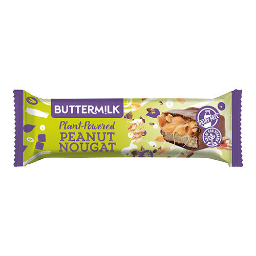 Buttermilk Plant Powered Peanut Nougat Caramel Snack Bar 50g [WHOLE CASE] by Buttermilk - The Pop Up Deli