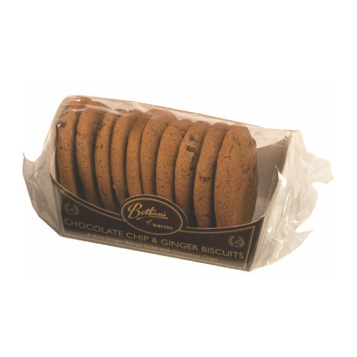 Botham's of Whitby Chocolate Chip & Ginger Biscuits [WHOLE CASE]