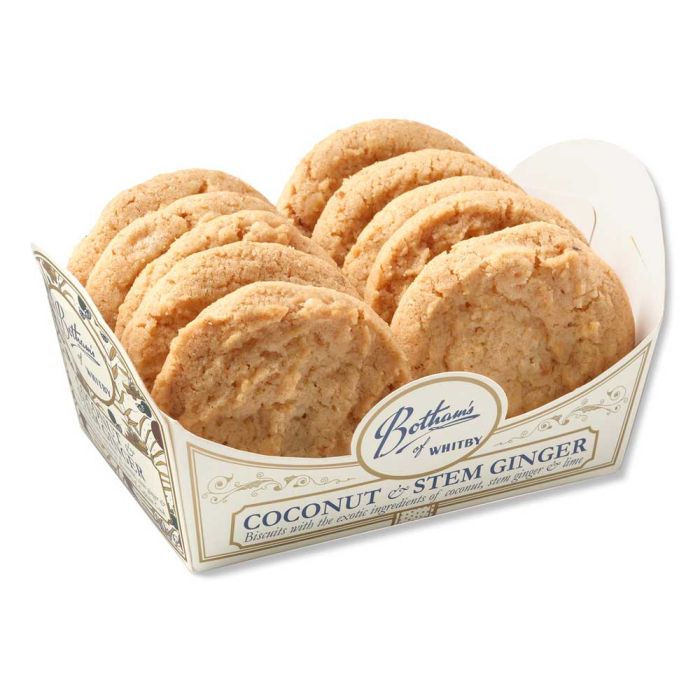 Botham's Coconut & Stem Ginger Biscuits [WHOLE CASE] by Botham's of Whitby - The Pop Up Deli