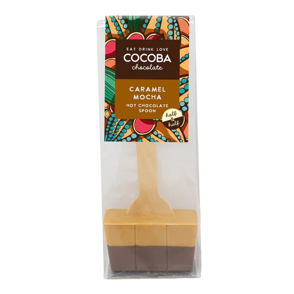 Cocoba Caramel Mocha Half & Half Hot Chocolate Spoon (50g)