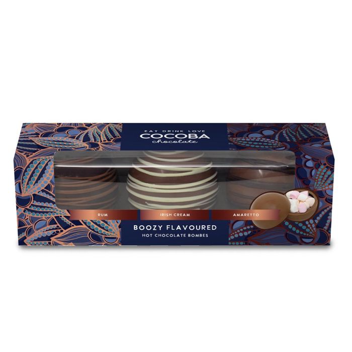 Cocoba Boozy Flavoured Hot Chocolate Bombes [WHOLE CASE]