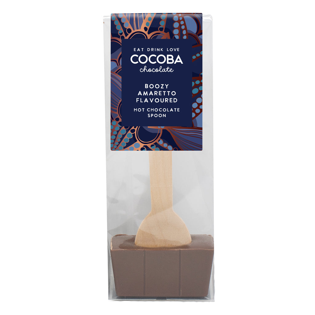 Cocoba Amaretto Flavoured Hot Chocolate Spoon (50g)
