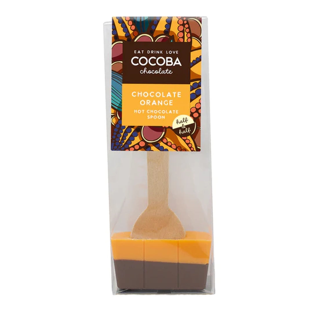 Cocoba Chocolate Orange Half & Half Hot Chocolate Spoon (50g)