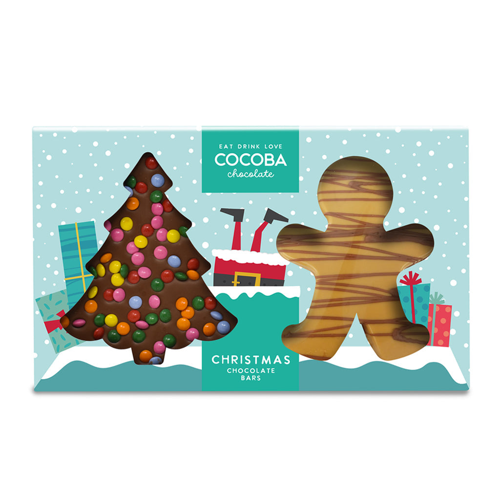 Cocoba Christmas Chocolate Bar Set (200g)