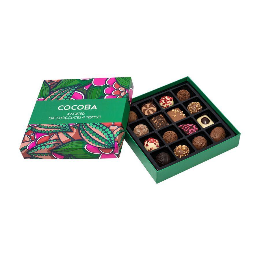 Cocoba 16 Assorted Fine Chocolates & Truffles Gift Box (220g) by Cocoba - The Pop Up Deli