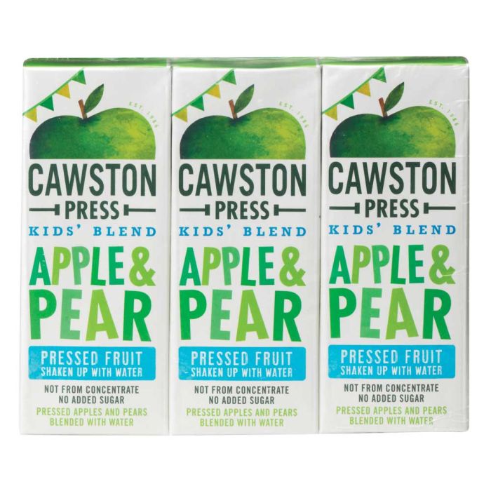 Cawston Press Fruit Water Apple & Pear Multipack (3 x 200ml) [WHOLE CASE]