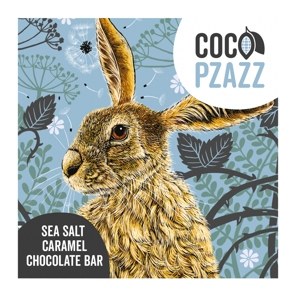 Coco Pzazz Sea Salt Caramel Chocolate Bar (80g)