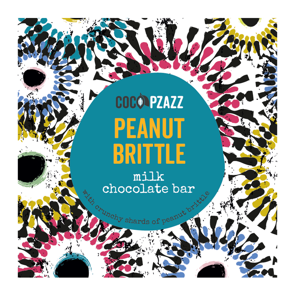 Coco Pzazz Peanut Brittle Milk Chocolate Bar (80g) by Cocoa Pzazz - The Pop Up Deli