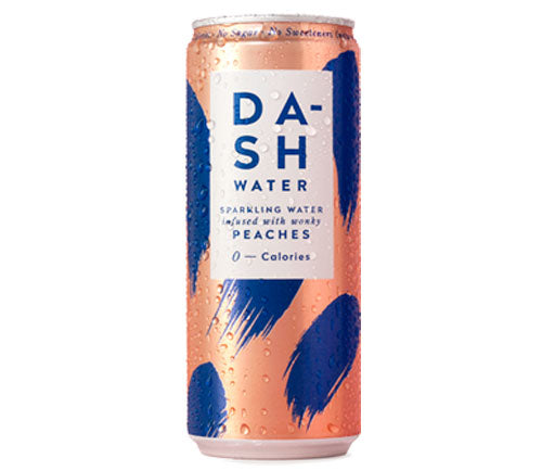Dash Water Sparkling Peach 330ml Can [WHOLE CASE] by Dash Water - The Pop Up Deli