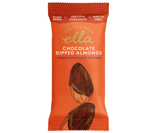 DELICIOUSLY ELLA - CHOCOLATE ORANGE DIPPED ALMONDS (24X30G) [WHOLE CASE] by Deliciously Ella - The Pop Up Deli