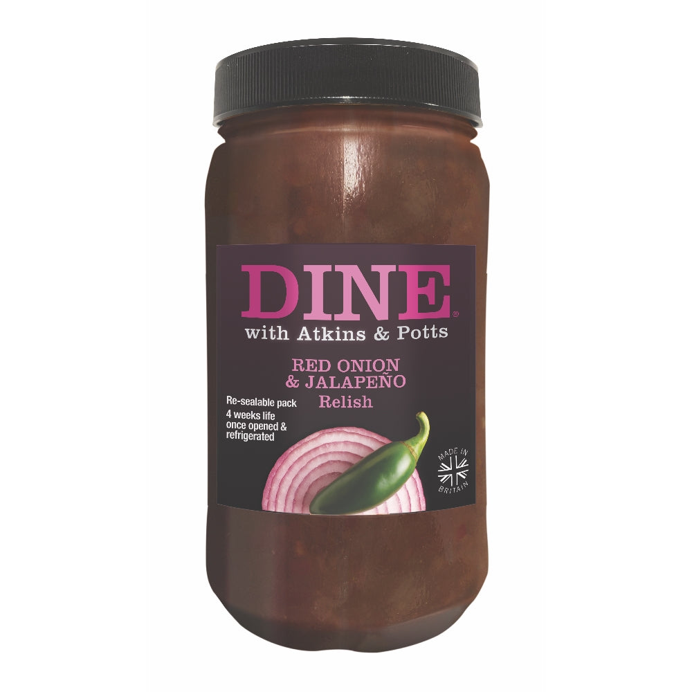 DINE with Atkins & Potts Red Onion & Jalapeno Relish (1.2Kg)