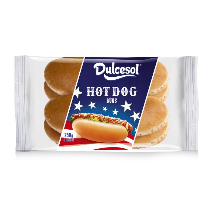 Dulcesol Hot Dog Buns 4's [WHOLE CASE]