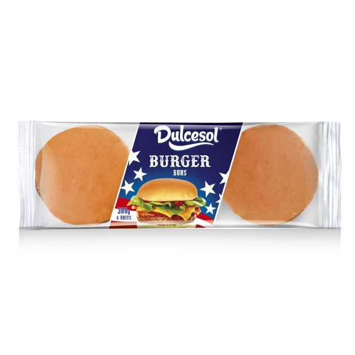 Dulcesol Burger Buns 6's [WHOLE CASE]