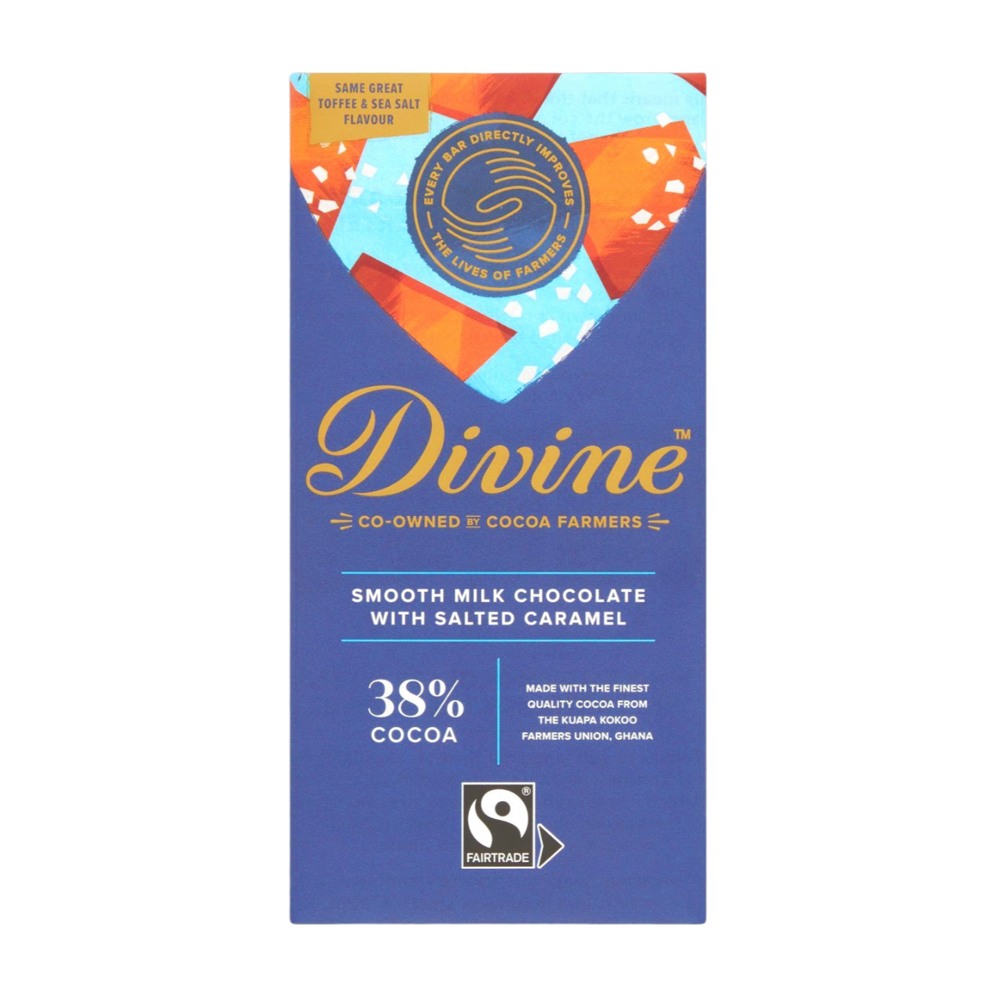 Divine Smooth Milk Chocolate with Salted Caramel (90g)