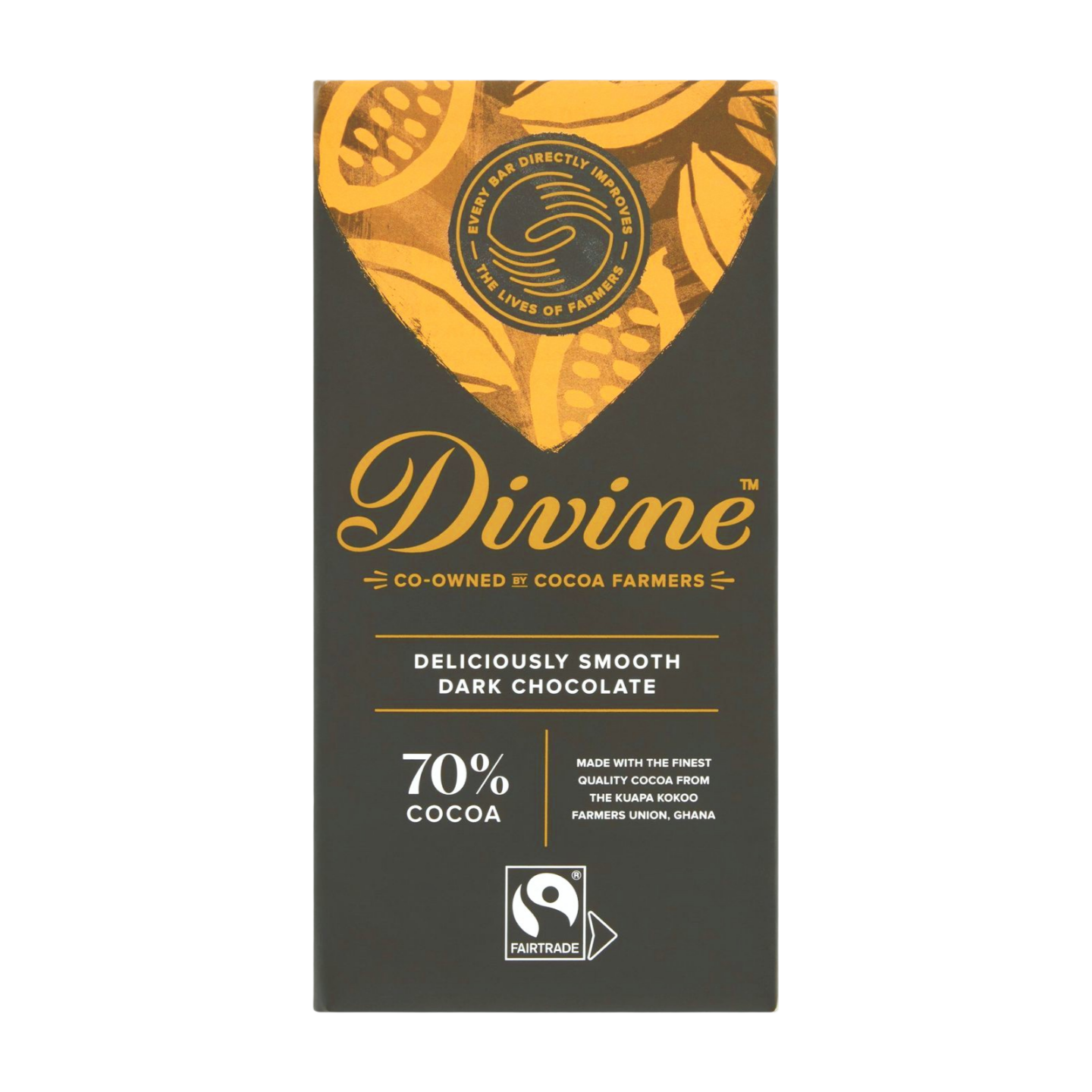 Divine Deliciously Smooth Dark Chocolate (90g)
