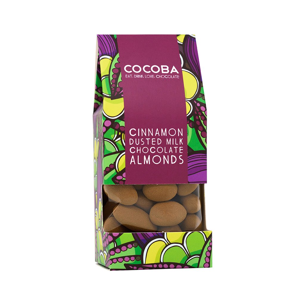 Cocoba Cinnamon Dusted Milk Chocolate Almonds (175g) by Cocoba - The Pop Up Deli
