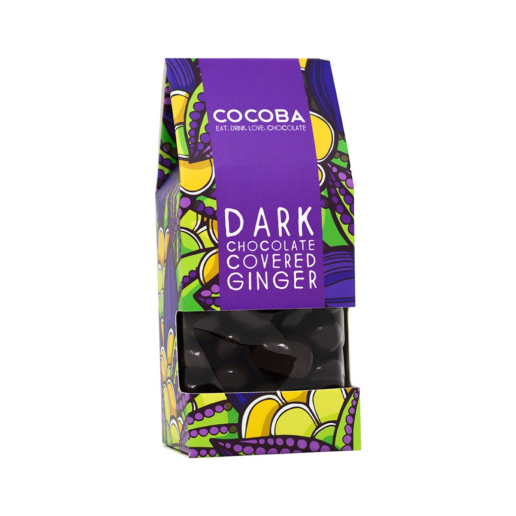 Cocoba Dark Chocolate Covered Ginger (175g)