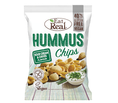 EAT REAL HUMMUS SOUR CREAM & CHIVE (24 X 25G) by Eat Real - The Pop Up Deli