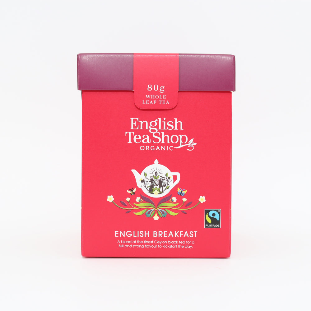 English Tea Shop Organic English Breakfast Whole Leaf Tea (80g)