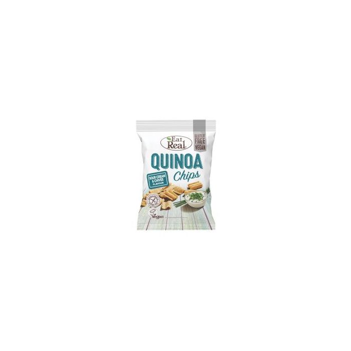 Eat Real Sour Cream & Chive Quinoa Chips 80g [WHOLE CASE]