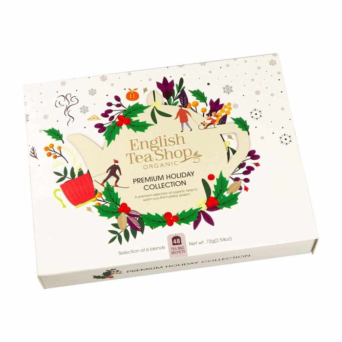 English Tea Shop Organic Premium Holiday Collection White Gift Pack - 48ct [WHOLE CASE]
