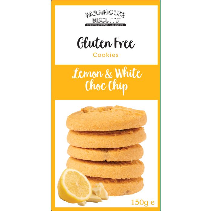 Farmhouse Biscuits Gluten Free Lemon & White Chocolate Chip Biscuits [WHOLE CASE]