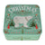 Farmhouse Biscuits Christmas Polar Bear Tin with Mini Butterscotch Toffee Biscuits 250g [WHOLE CASE]