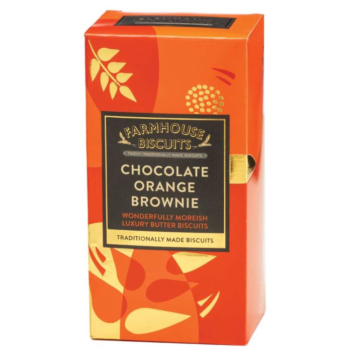 Farmhouse Biscuits Luxury Chocolate Orange Brownie Butter Biscuits [WHOLE CASE] by Farmhouse Biscuits - The Pop Up Deli