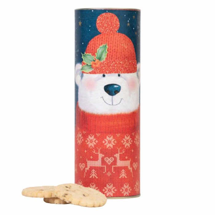 Farmhouse Biscuits Polar Bear Strewbury Tube 240g  [WHOLE CASE]