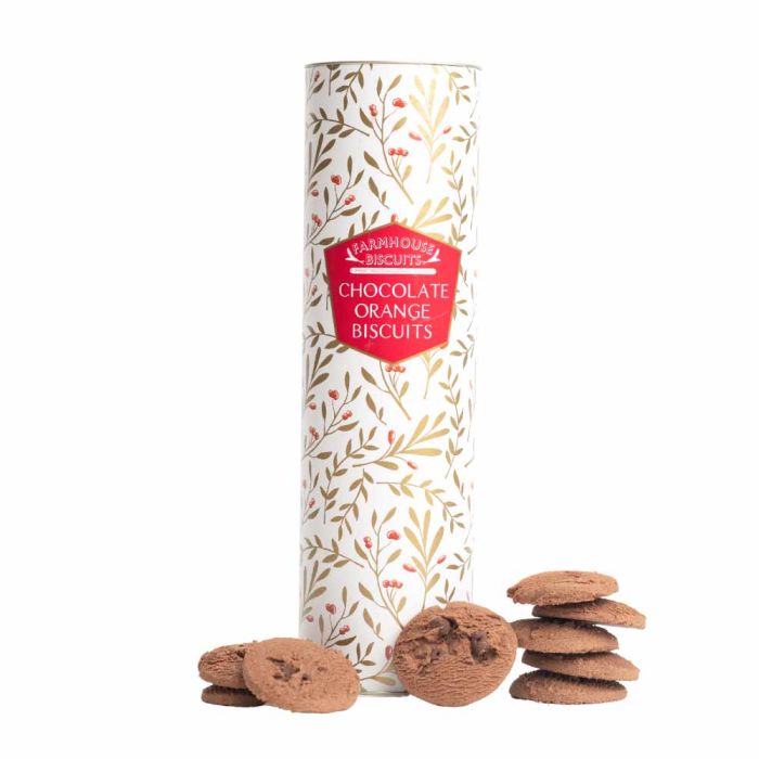 Farmhouse Biscuits Giant White Holley Berry Chococlate Chunk & Orange Tub 200g [WHOLE CASE]