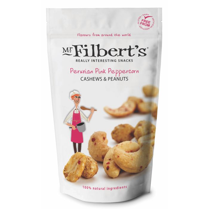 Mr Filberts Peruvian Pink Peppercorn Cashews & Peanuts [WHOLE CASE] by Mr Filbert's - The Pop Up Deli
