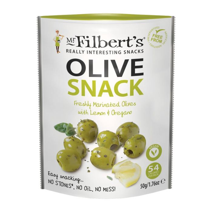 Mr Filberts Green Olives with Lemon & Oregano [WHOLE CASE]