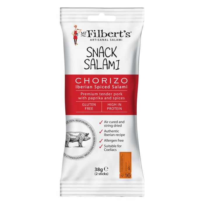 Mr Filberts Snack Salami Chorizo [WHOLE CASE] by Mr Filbert's - The Pop Up Deli