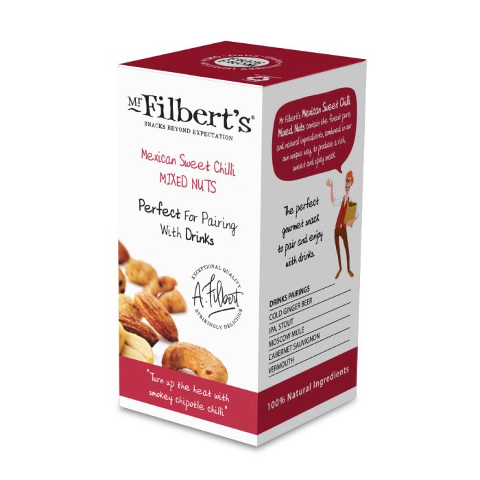 Mr Filbert's Mexican Sweet Chilli Mixed Nuts Box [WHOLE CASE]