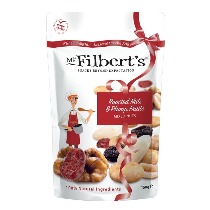 Mr Filbert's Roasted Nuts & Plump Fruits Mixed Nuts Pouch 150g [WHOLE CASE]