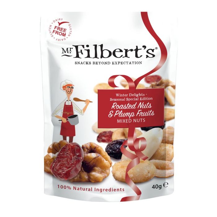 Mr Filbert's Roasted Nuts & Plump Fruits Mixed Nuts Pouch 40g [WHOLE CASE]