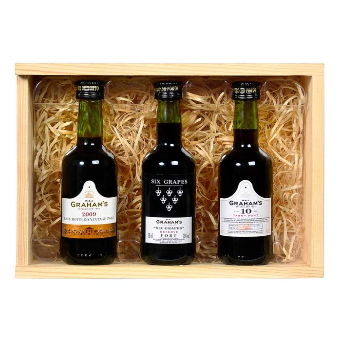 Graham's Port Selection in Wood 3 x 5cl [WHOLE CASE]