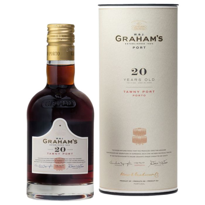 Graham's 20 Year Old Tawny Port Gift Tube 20cl [WHOLE CASE]