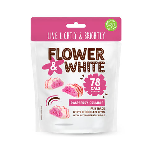 Flower & White Raspberry Crumble Meringue Bites [WHOLE CASE] by Flower & White - The Pop Up Deli