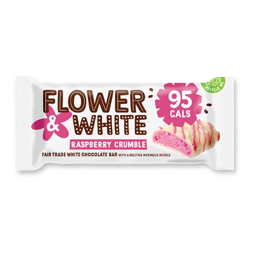 Flower & White Raspberry Crumble Meringue Bar [WHOLE CASE] by Flower & White - The Pop Up Deli
