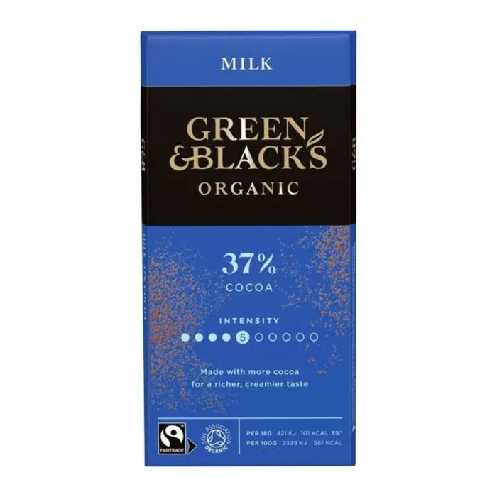 Green & Black's Organic Milk Chocolate Bar 90g [WHOLE CASE]