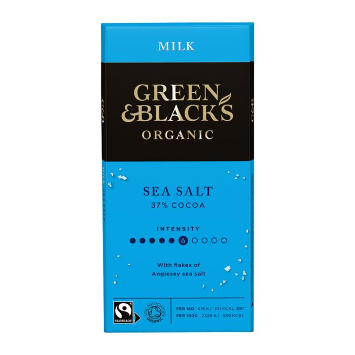 Green & Black's Sea Salt 90g [WHOLE CASE] by Green & Black's - The Pop Up Deli