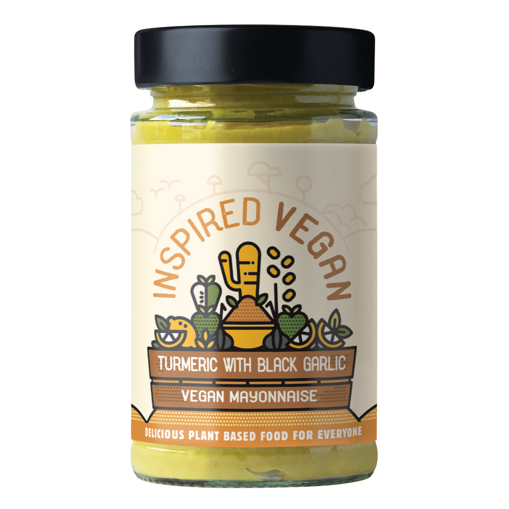 Inspired Vegan Turmeric with Black Garlic Vegan Mayonnaise (210g) by Inspired Vegan - The Pop Up Deli